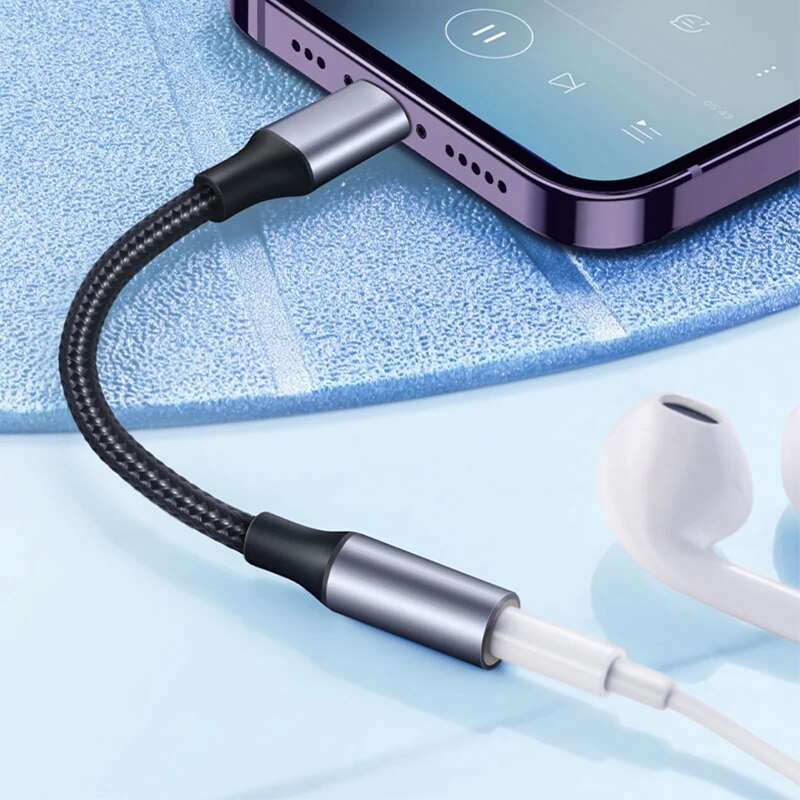 8 Pin to 3.5mm Jack AUX Cable  – обзор и цена Earphone Splitter Jack
