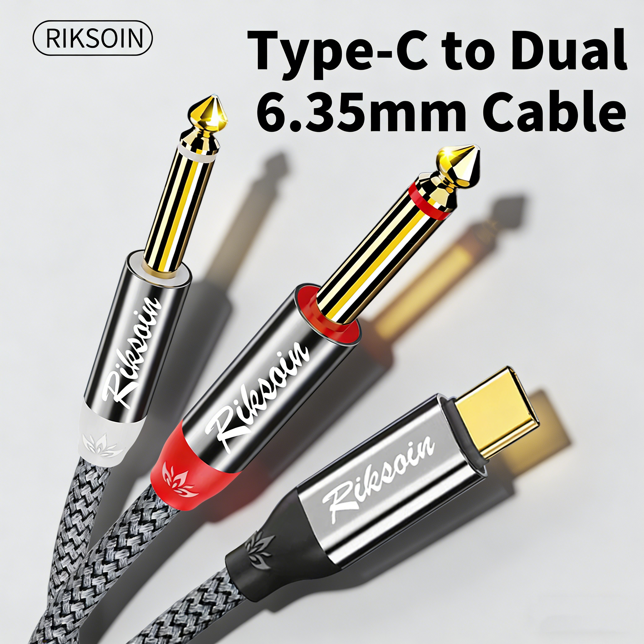 USB Type C to Dual 6.35mm TS A – обзор и цена Audio Splitter Y