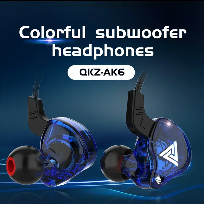 NEW QKZ AK6 Copper Driver HiFi – обзор и цена Audiophile Headphone Wired
