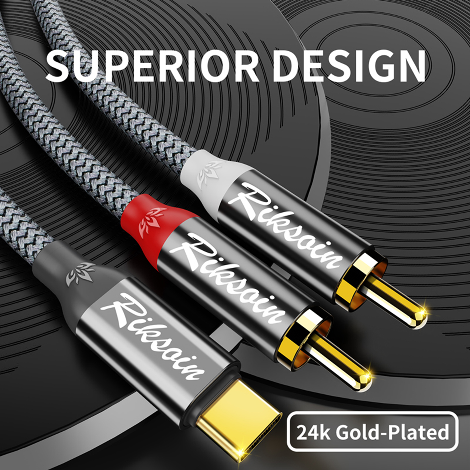 USB C to 2RCA Stereo Cable Y S – обзор и цена Audio Splitter Y