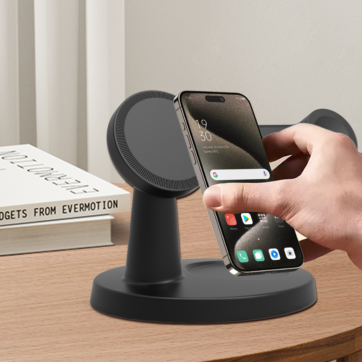 New 3-in-1 magnetic wireless c – обзор и цена Headphone Stand Desk