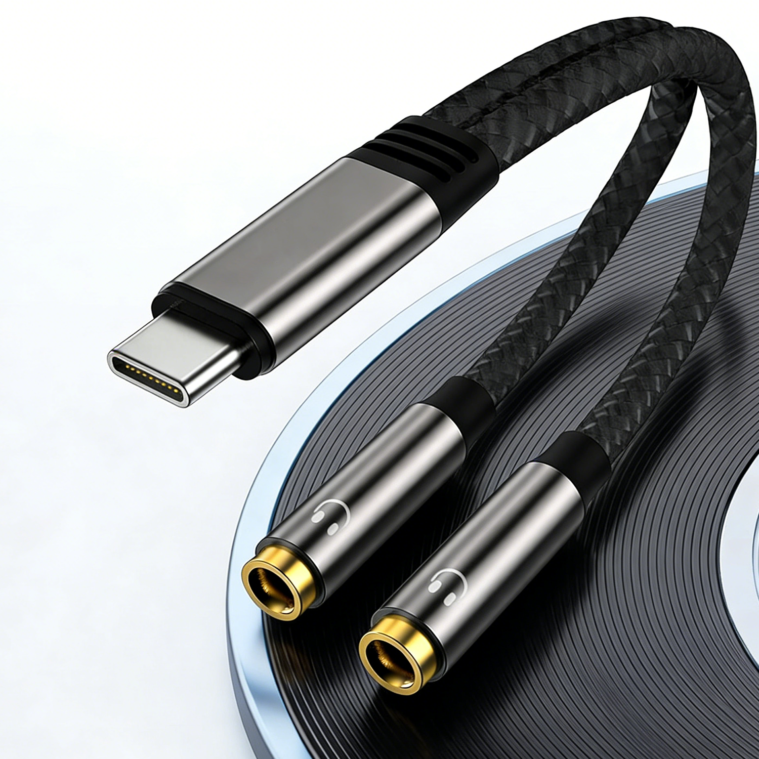 USB C To Dual 3.5mm Female Hea – обзор и цена Audio Splitter Y
