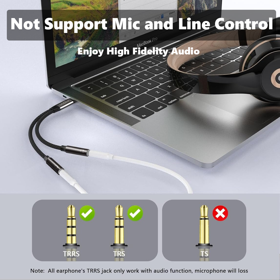 USB C To Dual 3.5mm Female Hea – обзор и цена Audio Splitter Y