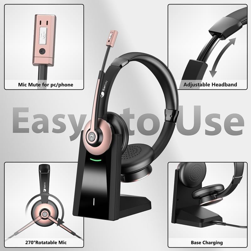 Wireless Headset with Mic, Noi – обзор и цена Noise Cancelling Headphone