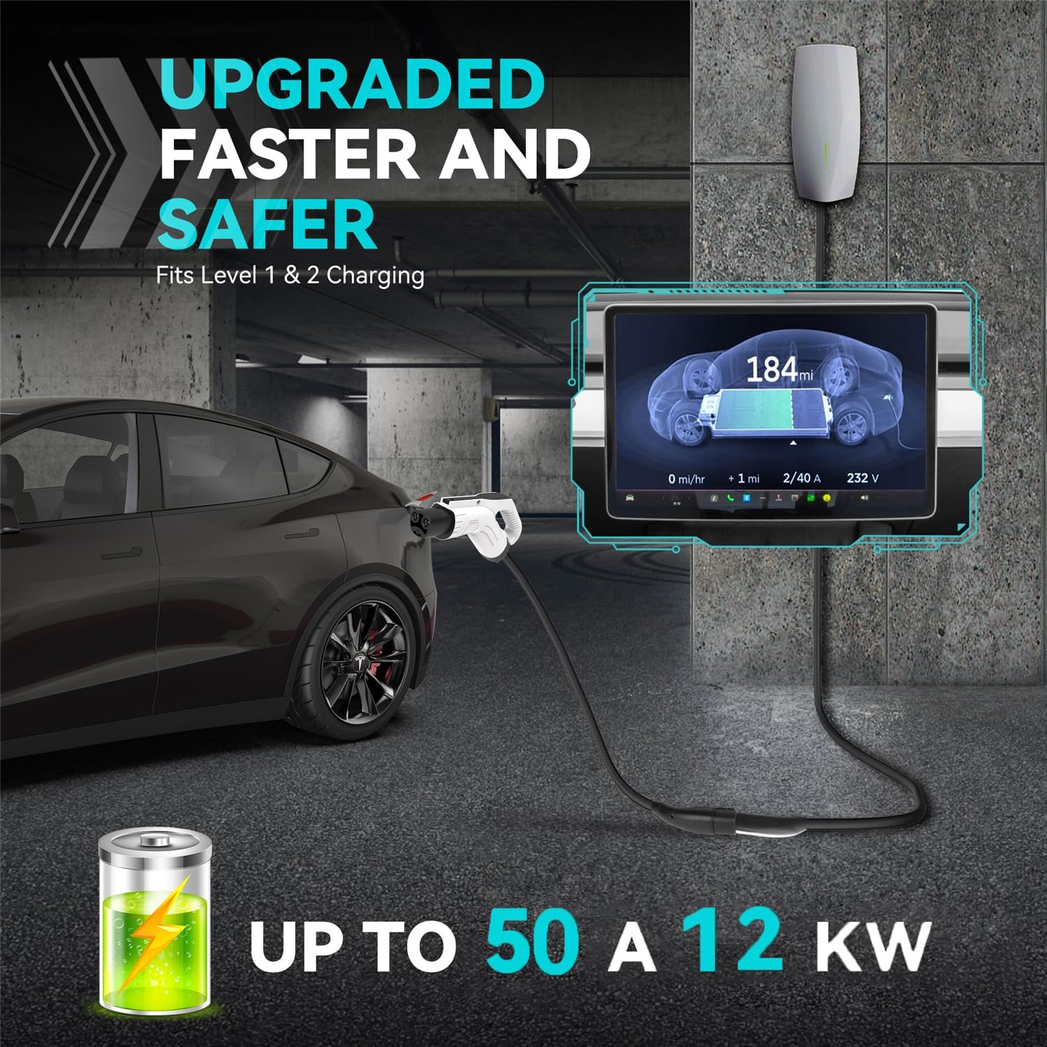 WUFEN Tesla Electric Vehicle C – обзор и цена Cable Extension 3.5