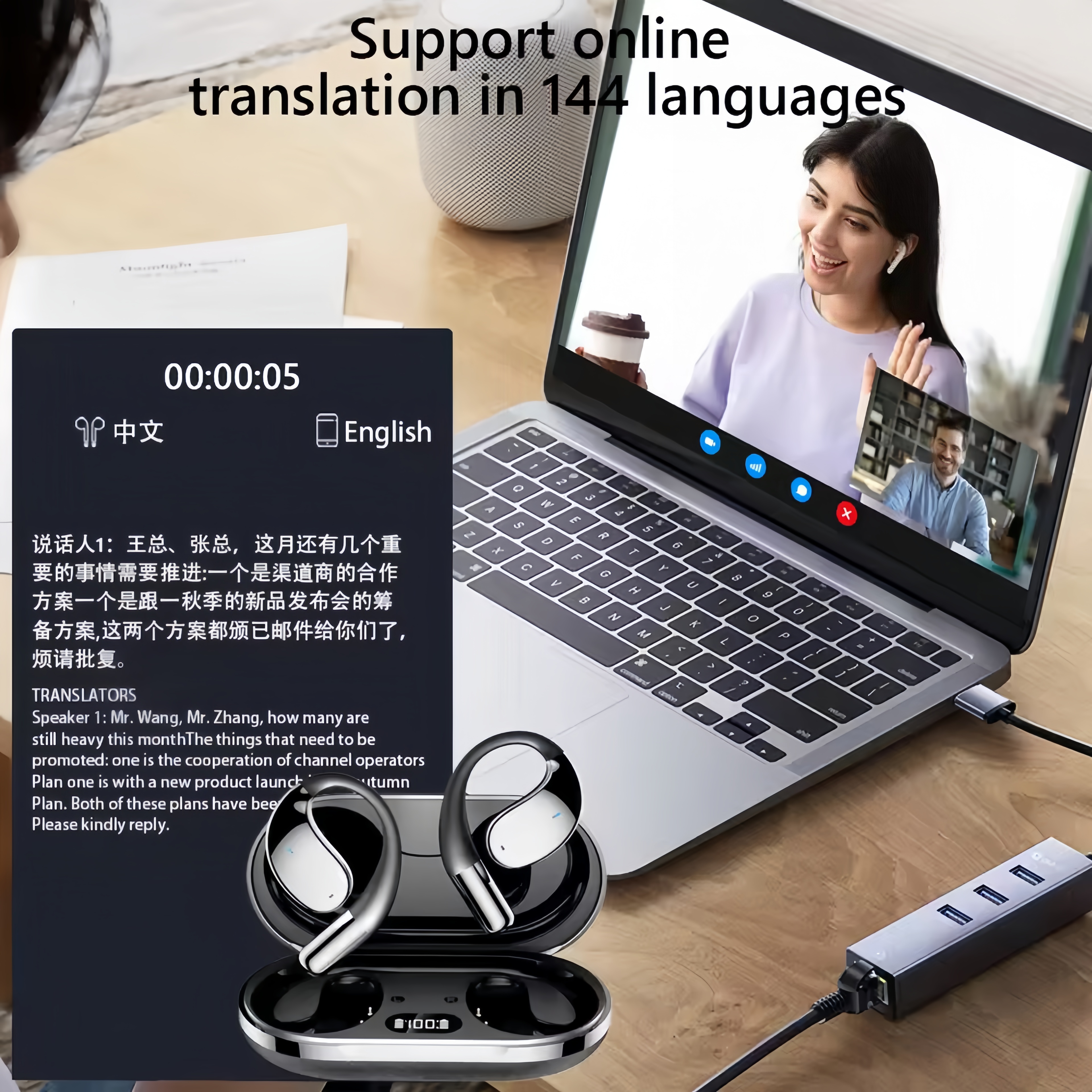2026 New AI Translation Earbud – обзор и цена Noise Cancelling Headphone