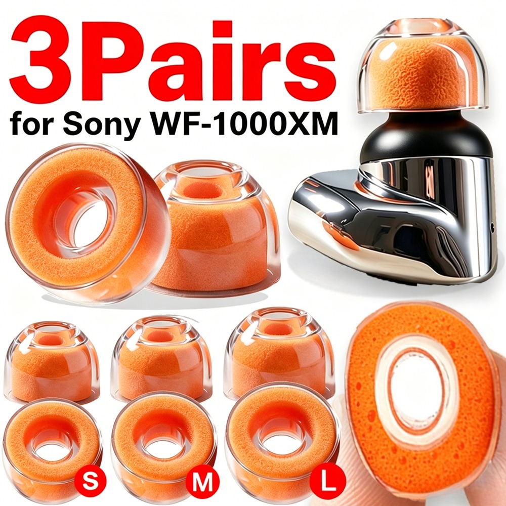 1-3Pairs for Sony WF-1000XM6/5 – обзор и цена Earphone Foam Tip