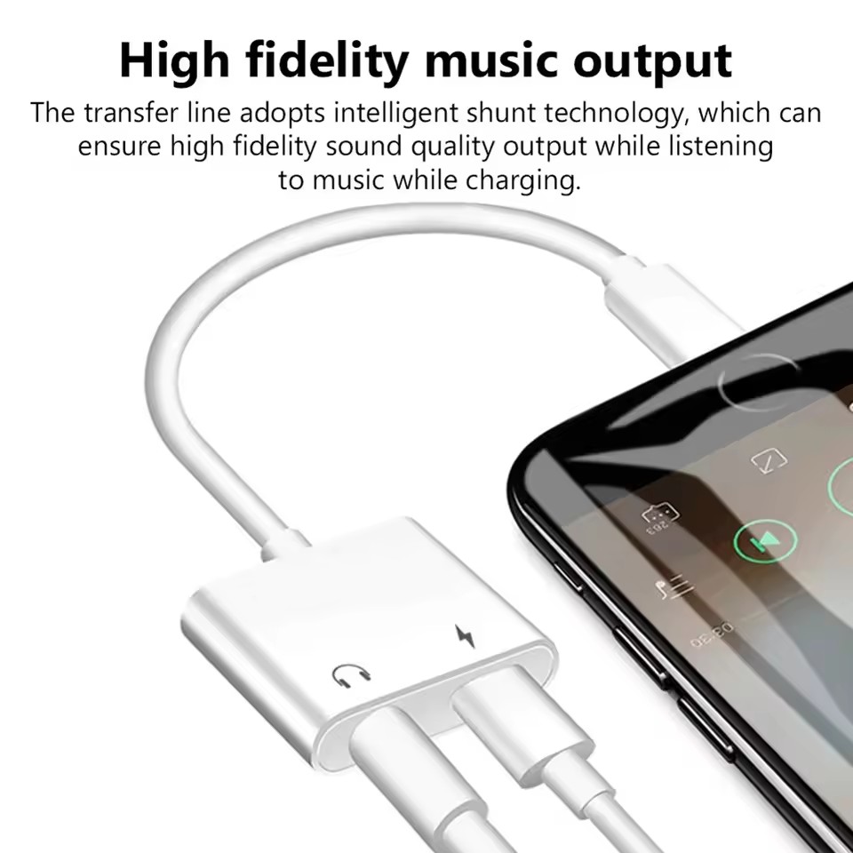 2 in 1 iOS to 3.5mm Jack Audio – обзор и цена Earphone Splitter Jack