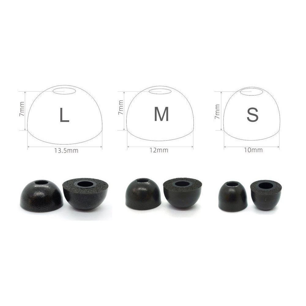 2pcs Replacement Earbuds Tips  – обзор и цена Earphone Foam Tip